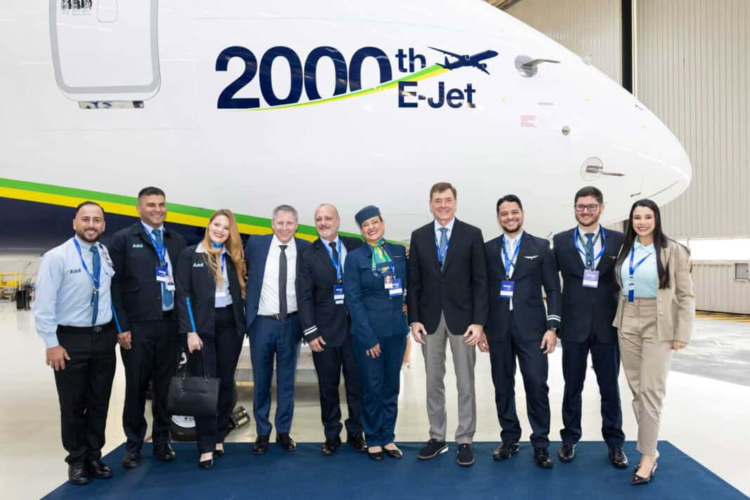 Embraer feiert die Auslieferung des 2.000. E-Jets