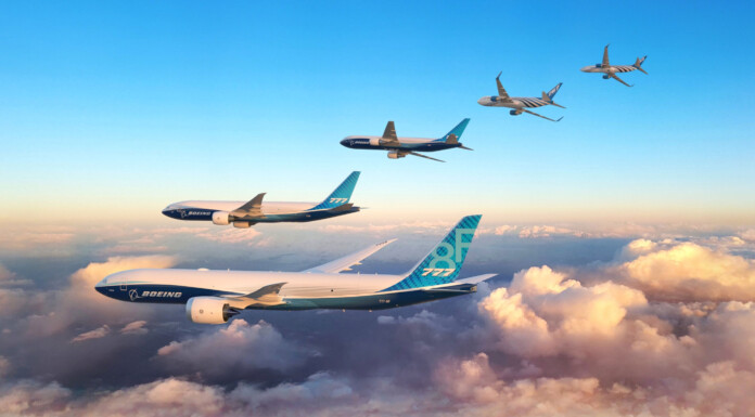 Air freight growth through 2045: Focus on fleet expansion Boeing freighter family above the clouds
