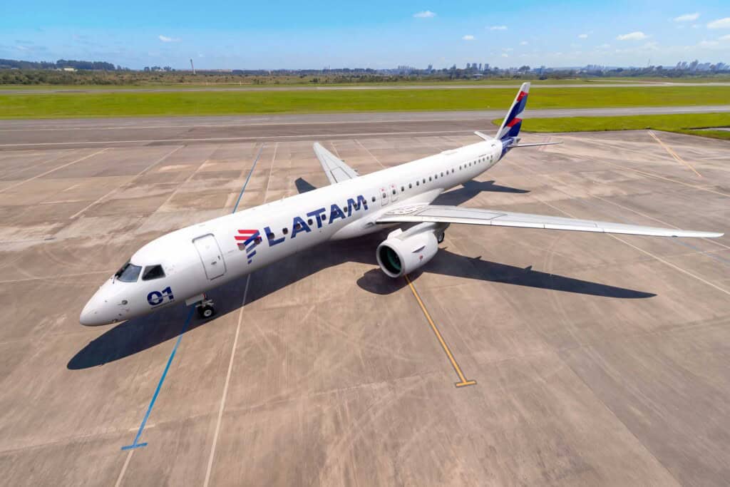 Embraer E195-E2 der Fluggesellschaft LATAM Airlines Brazil