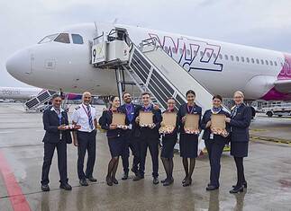 Wizz Air inaugural flight to Milan from Dortmund Airport