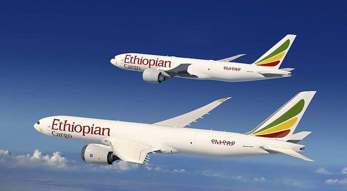 Ethiopian Airlines expands cargo fleet with Boeing 777-8 freighters. Ethiopian Airlines Cargo Boeing 777